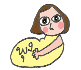 Vanilla on vacation. sticker #7839664