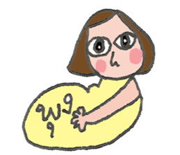 Vanilla on vacation. sticker #7839664