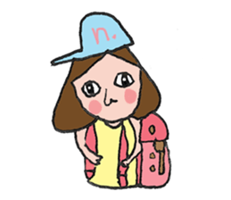 Vanilla on vacation. sticker #7839683