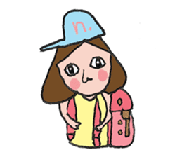 Vanilla on vacation. sticker #7839683