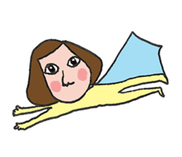 Vanilla on vacation. sticker #7839684