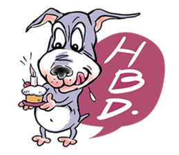 "JACKO" THE EMOTIONAL DOG sticker #7840624