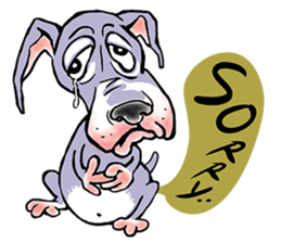 "JACKO" THE EMOTIONAL DOG sticker #7840629