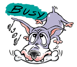 "JACKO" THE EMOTIONAL DOG sticker #7840630