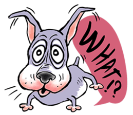 "JACKO" THE EMOTIONAL DOG sticker #7840631