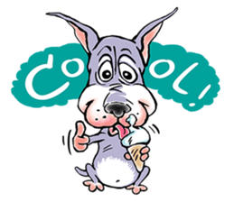 "JACKO" THE EMOTIONAL DOG sticker #7840632