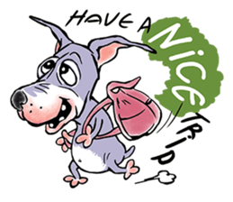 "JACKO" THE EMOTIONAL DOG sticker #7840633