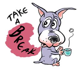 "JACKO" THE EMOTIONAL DOG sticker #7840634