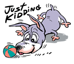 "JACKO" THE EMOTIONAL DOG sticker #7840636