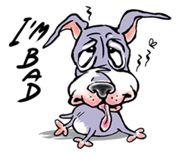 "JACKO" THE EMOTIONAL DOG sticker #7840645