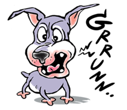 "JACKO" THE EMOTIONAL DOG sticker #7840646