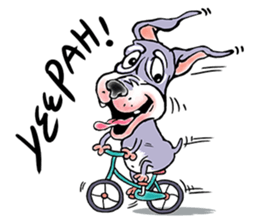 "JACKO" THE EMOTIONAL DOG sticker #7840648