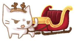 Christmas Cat sticker #7840662