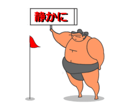 Sumo Wrestler Sticker 01 sticker #7841069