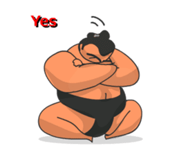 Sumo Wrestler Sticker 01 sticker #7841073