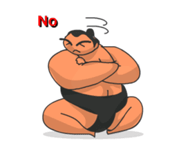 Sumo Wrestler Sticker 01 sticker #7841074