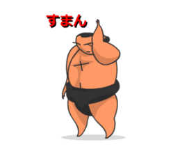 Sumo Wrestler Sticker 01 sticker #7841086