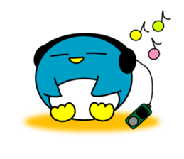 Penguin round of fall events sticker #7842081