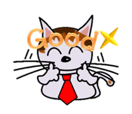 Happiness is a cat. sticker #7842812