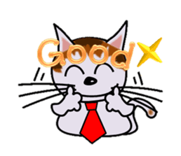 Happiness is a cat. sticker #7842812