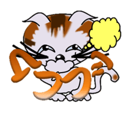 Happiness is a cat. sticker #7842822