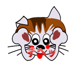 Happiness is a cat. sticker #7842825