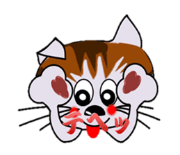 Happiness is a cat. sticker #7842825