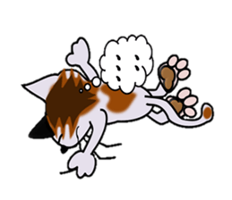 Happiness is a cat. sticker #7842834