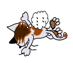 Happiness is a cat. sticker #7842834