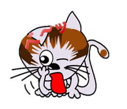 Happiness is a cat. sticker #7842835