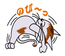 Happiness is a cat. sticker #7842847