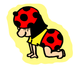 Cutie bugs' fun talk sticker #7843023