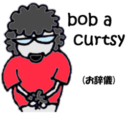 Black poodle of fat and afro! sticker #7843062