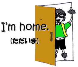 Black poodle of fat and afro! sticker #7843069