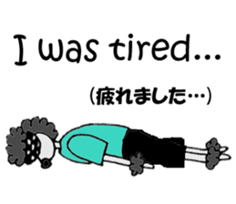 Black poodle of fat and afro! sticker #7843071