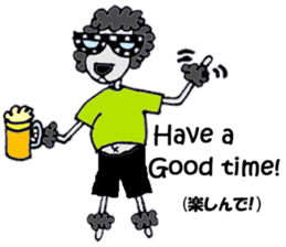 Black poodle of fat and afro! sticker #7843081