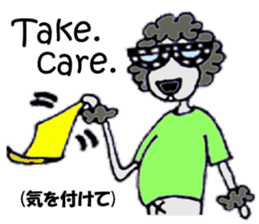 Black poodle of fat and afro! sticker #7843082