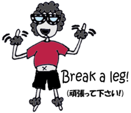 Black poodle of fat and afro! sticker #7843088