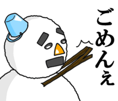 Kanazawa valve snowman sticker #7843510