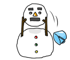 Kanazawa valve snowman sticker #7843527