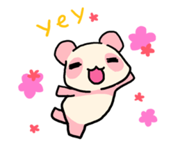 Pink Panda is cute. sticker #7843540