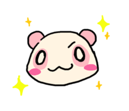 Pink Panda is cute. sticker #7843565
