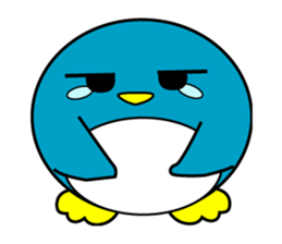 Large size round penguin 5th sticker #7843572