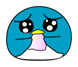 Large size round penguin 5th sticker #7843573