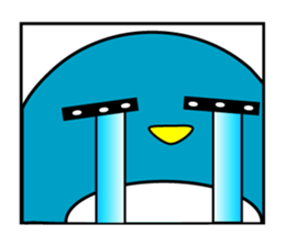 Large size round penguin 5th sticker #7843575