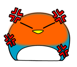 Large size round penguin 5th sticker #7843580