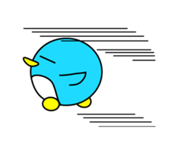 Large size round penguin 5th sticker #7843592