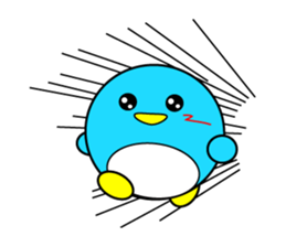 Large size round penguin 5th sticker #7843594