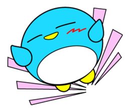 Large size round penguin 5th sticker #7843595