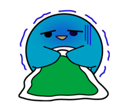 Large size round penguin 5th sticker #7843597